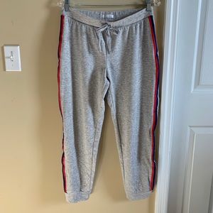 GREY SWEATPANTS / LOUNGEWEAR WITH SIDE STRIPES
